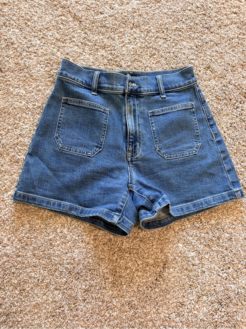 J.Crew High-Rise Patch-Pocket Denim Shorts – Size 24
